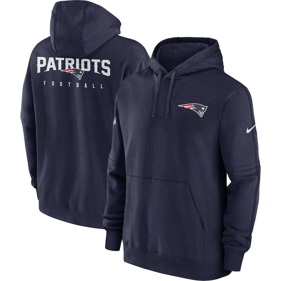 Men 2023 NFL New England Patriots blue Sweatshirt style 1